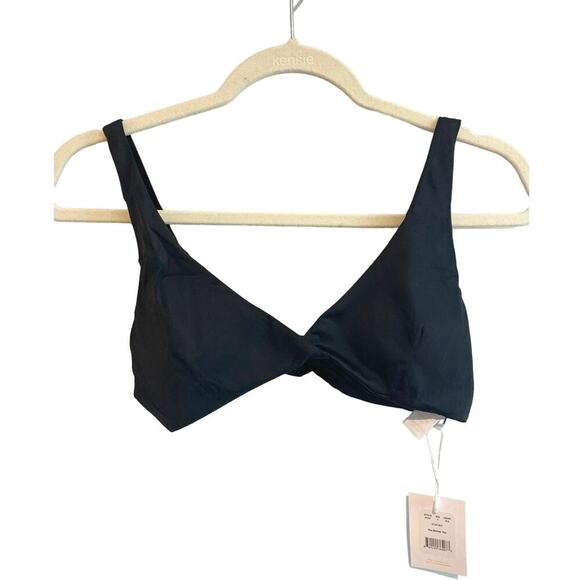 NWT Andie Swim The Belmar Bikini Top In Black Size Small - Picture 3 of 7